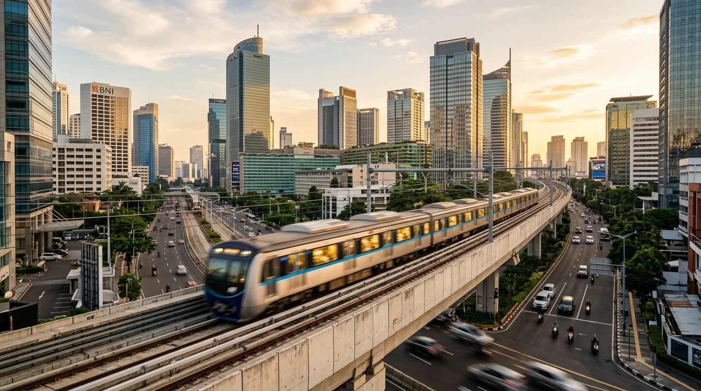 transportasi publik, MRT Jakarta, LRT Jabodebek, infrastruktur Indonesia